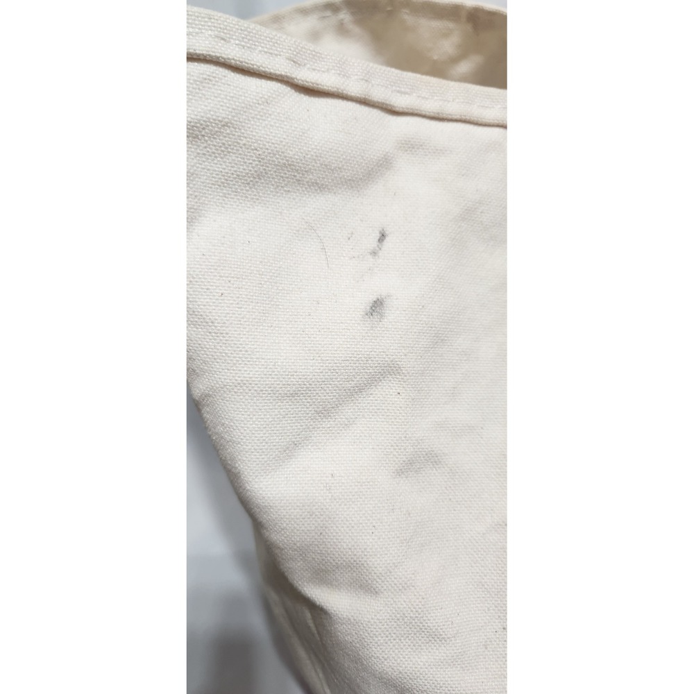 LL Bean Boat &Tote Canvas Bag Pink Zoe Monogram Large Made in USA SOME STAINING - Picture 7 of 9